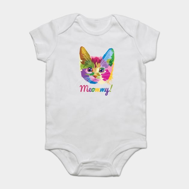 Meommy Kitten Baby Bodysuit by creative